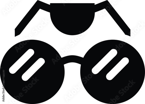 novelty eyewear icon line art vector illustration on transparent background