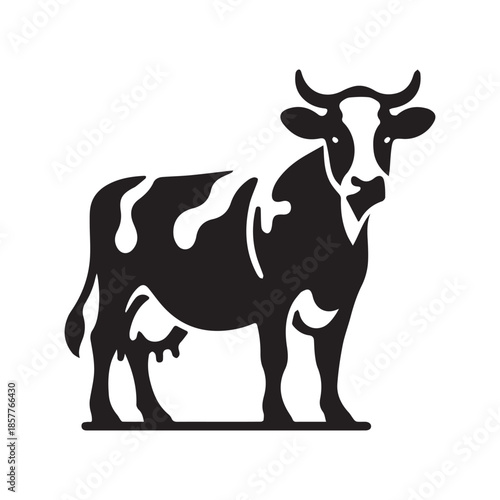 cow isolated on white background