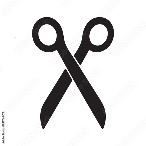 scissors on white background