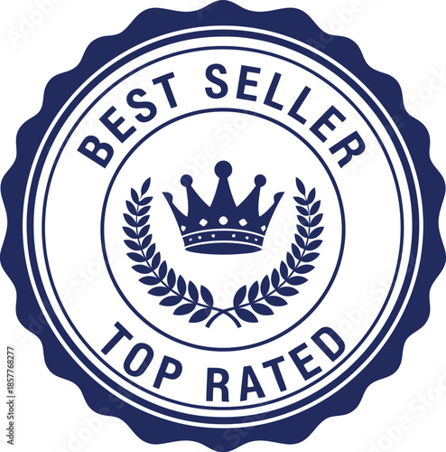 Premium Best Seller Badge Design for E-commerce