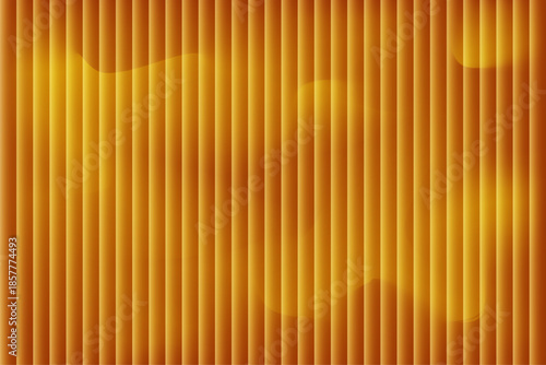 Golden Ribbed Abstract Background