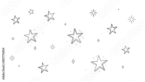 Celestial Symphony: A constellation of twinkling stars dances across the night sky, creating a whimsical and enchanting celestial landscape.