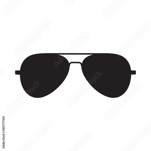 A sleek and stylish pair of black aviator sunglasses a classic fashion accessory