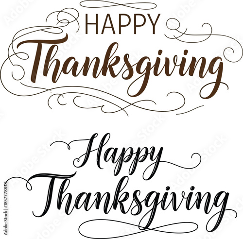 Elegant calligraphic script expressing seasonal greetings and a heartfelt message of gratitude for a festive autumn celebration