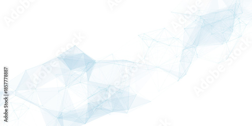 Abstract mesh vector background. Futuristic technology style card. Digital technology futuristic internet network speed connection white background. connecting medical science vector illustration.