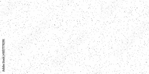 Vector textured white paper texture background and terrazzo flooring texture. Grunge old pattern surface closeup stucco rough wall.