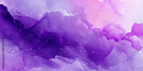 Soft watercolor background with blended pink and blue washes and subtle speckles