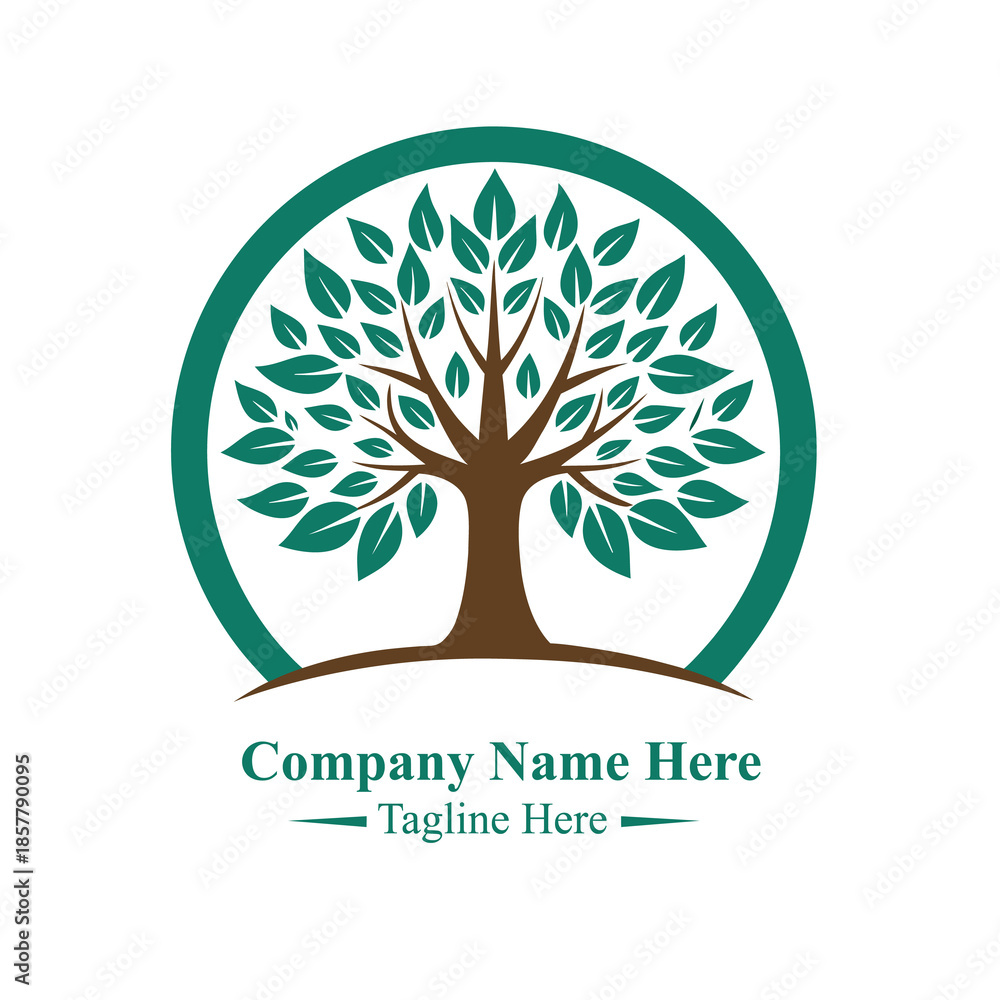 Obraz premium Yoga Tree Logo