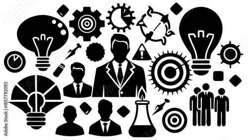 Business icons collection Vector