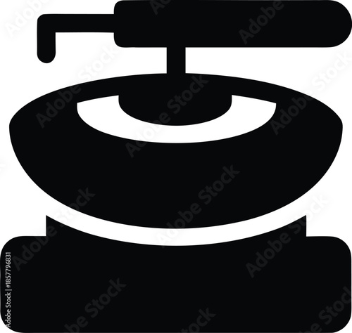 chapati maker india silhouette vector illustration on transparent background