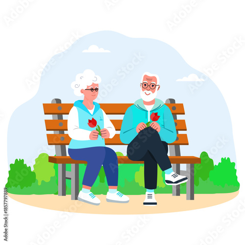 Retired people Birthday Romantic Holiday Couple