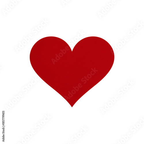 Textured Red Heart Shape Isolated on White Background love symbol isolated on a transparent background