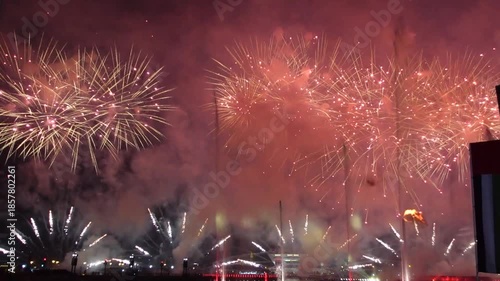 UAE National Day celebrated on December 2nd as Eid Al Etihad (Festival of the Union) Fireworks Show Celebration