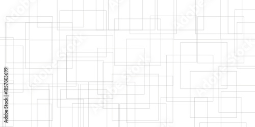 Abstract background white modern background. Gradient square shape design. Futuristic technology concept. Abstract geometric line square seamless pattern.