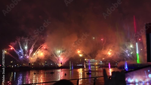UAE National Day celebrated on December 2nd as Eid Al Etihad (Festival of the Union) Fireworks Show Celebration