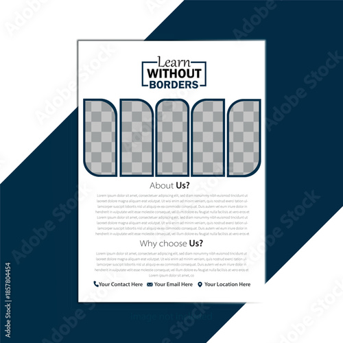 educational travel flyer