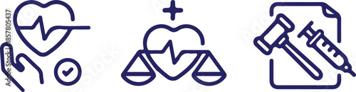 medical health care bule icons set web vector illustration design art 