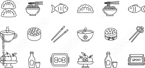 Chinese New Year Festival Icon Design 5 – Premium Vector EPS