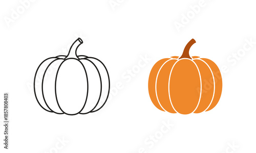 Two simple pumpkins