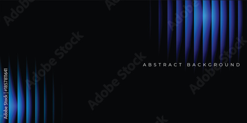Futuristic dark blue background with abstract, flowing lines creating a sense of energy, speed, and modern technology stock illustration