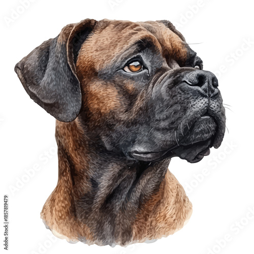 Boxers, watercolor clipart vector, isolated on a white background.