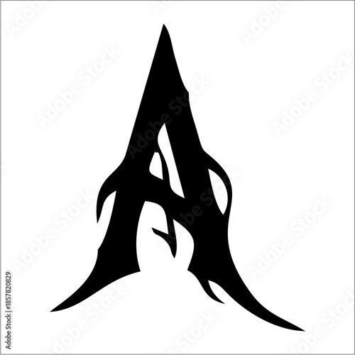 gaya font A death metal ekstrem