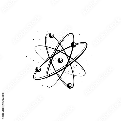 Atom model science physics chemistry nuclear energy scientific research education structure particle 100char