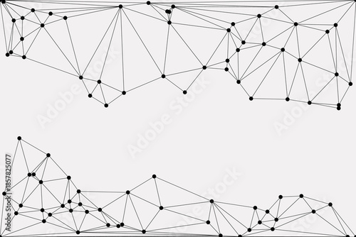 Abstract futuristic digital technology network connected with communication lines background