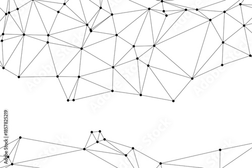 Abstract futuristic digital technology network connected with communication lines background