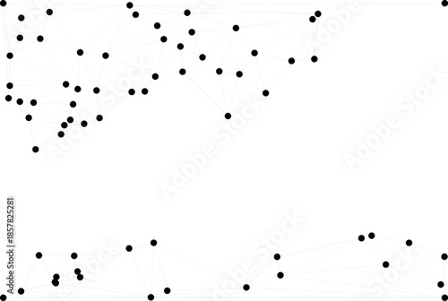 Abstract white blue digital technology futuristic communication high tech concept background. Technology dots lines connect network background.