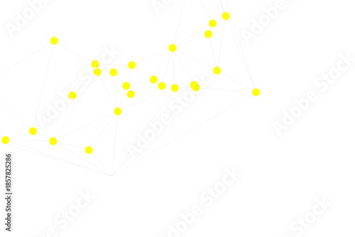 Abstract white blue digital technology futuristic communication high tech concept background. Technology dots lines connect network background.