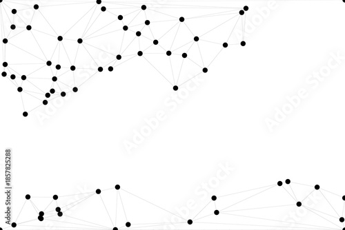 Abstract white blue digital technology futuristic communication high tech concept background. Technology dots lines connect network background.