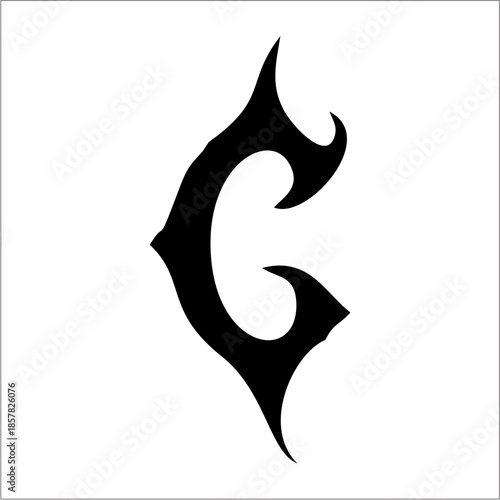 extreme death metal font style "C"