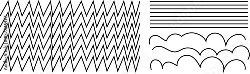 Abstract seamless geometric pattern design featuring vintage black metal lines and circles for an ornamental vector texture wallpaper illustration