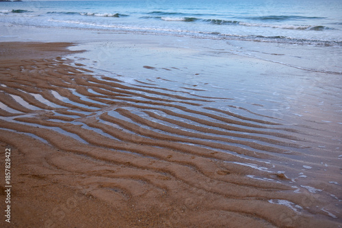 Plage de Saint-Malo le matin en hiver