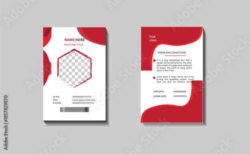 Modern and clean business id card template