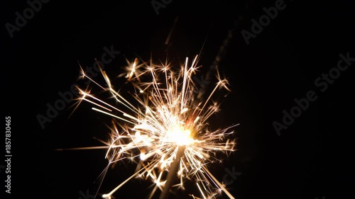 Wallpaper Mural Glowing sparklers on black background. Bright sparklers glowing on black background Torontodigital.ca