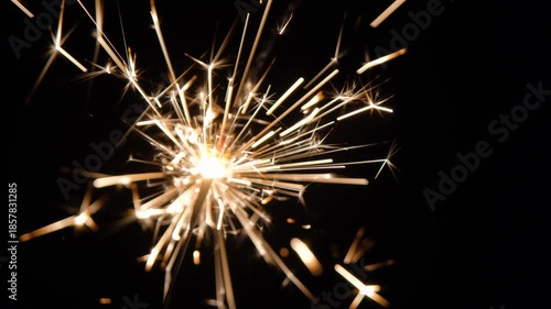 Wallpaper Mural New Year sparklers glowing in darkness. Glowing sparklers on black background. Bright sparklers glowing on black background Torontodigital.ca