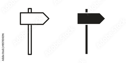 Directions icons. doodles vector. icon set in line strokes
