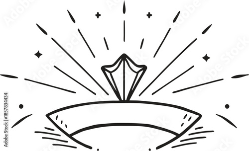 Abstract floral vector background with flowers, leaves, and star patterns in a decorative nature design