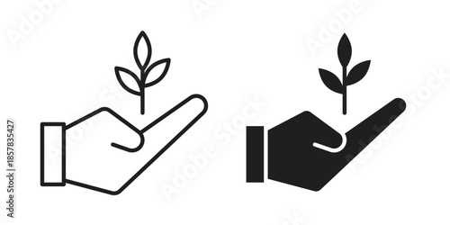 Environment icons. doodles vector. icon set in line strokes