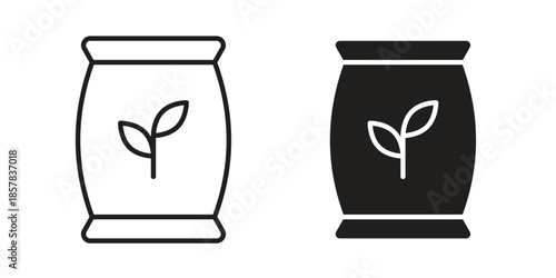 Fertilizer icons. doodles vector. icon set in line strokes