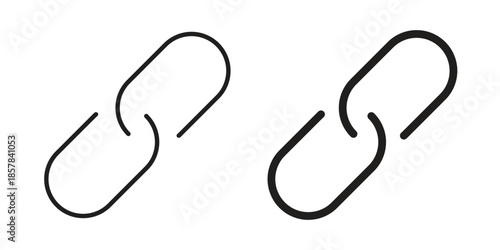 Link icons. doodles vector. icon set in line strokes