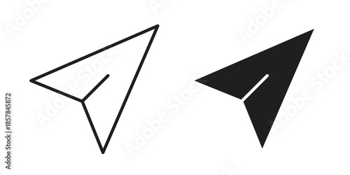 Send icons. doodles vector. icon set in line strokes