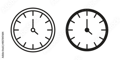 Time icons. doodles vector. icon set in line strokes