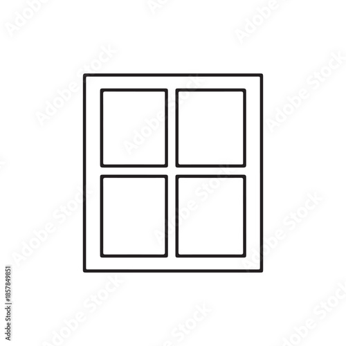 Window Icon - Vector Image 
