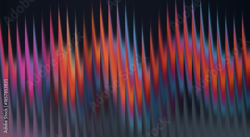 Tableau sur toile Abstract background of colorful wavy lines creating a vibrant and dynamic visual effect