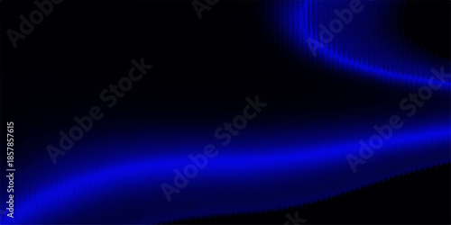 A digital art wallpaper featuring a blue abstract background with waves of light and dark motion, blending fractal lines and energy glow into a flowing texture illustration