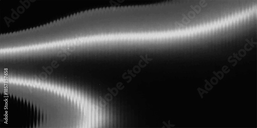 Brushed silver metal texture with polished chrome reflections and a shiny aluminum pattern on an abstract black and white stainless steel surface backdrop