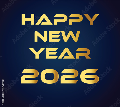 2026 new year wishes blue background